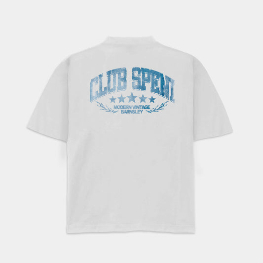 MODERN VINTAGE WHITE/BLUE T-SHIRT