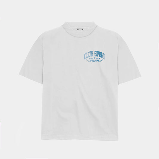 MODERN VINTAGE WHITE/BLUE T-SHIRT